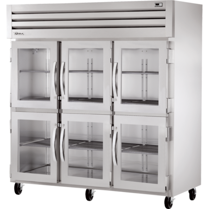 True STR3R-6HG-HC Reach-In Glass Half Swing Door Refrigerator with Hydrocarbon Refrigerant