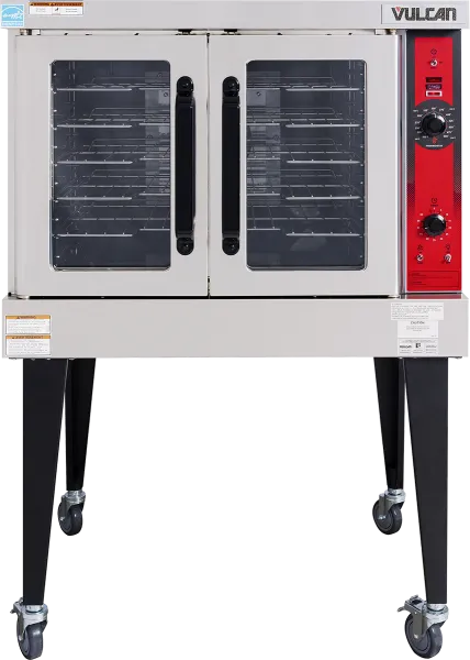 Vulcan VC4GD Commercial Convection Oven Single Deck 42 1/4" Depth Gas with Solid State Controls Model: #VC4GD