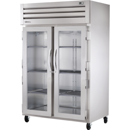 True STG2H-2G Reach-In Glass Swing Door Heated Cabinet