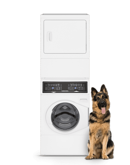 SF7 Stacked White Washer – Gas Dryer with Pet Plus | Sanitize | Fast Cycle Times | 5-Year Warranty Product Code: SF7007WG