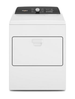 Whirlpool WED500RLW 7.0 Cu. Ft. Long Vent Electric Moisture Sensing Dryer
