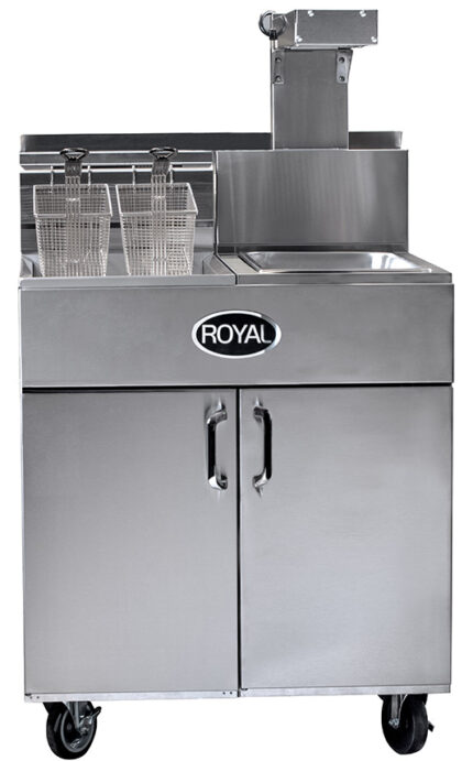 Royal RFT-60-EM-2 60 lb. Fryer with Built-in Filter